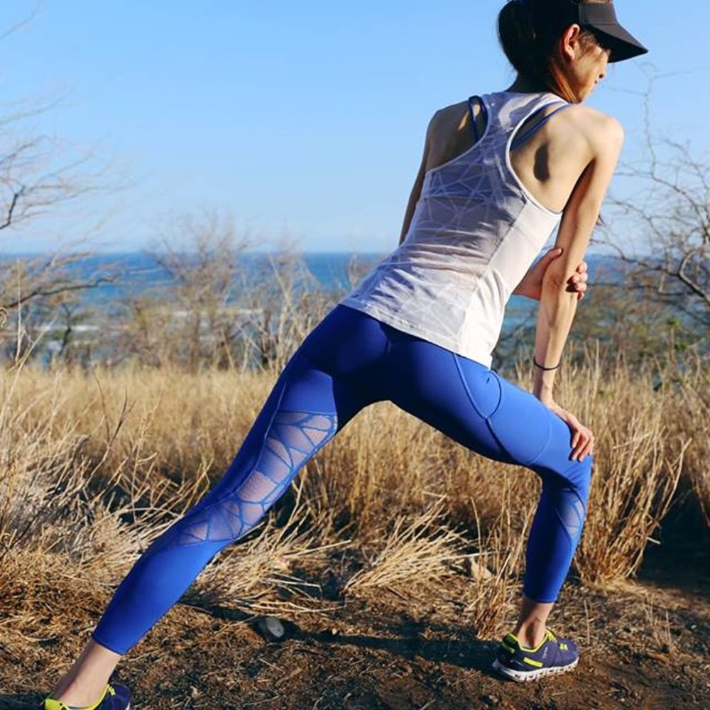 Lululemon Goal Crusher 7/8 Tight in Harbor Blue